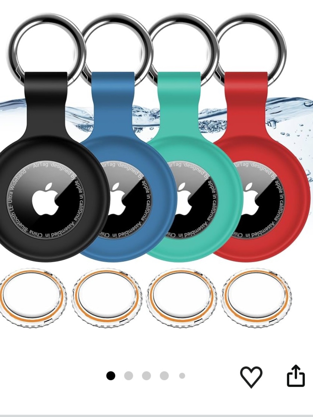 Apple AirTag Holder with Keychain only for Air Tag